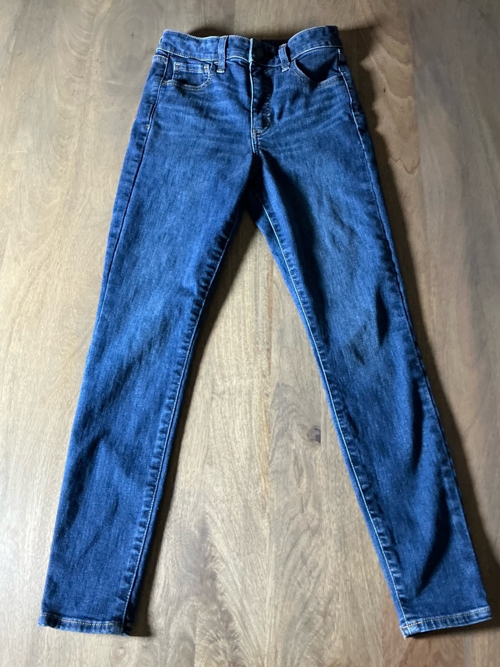 Gap, universal jegging high-rise skinny jeans, dark wash